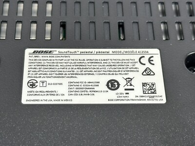 Bose SoundTouch Pedestal Dock Model 412534 Graphite ~ AS-IS / READ