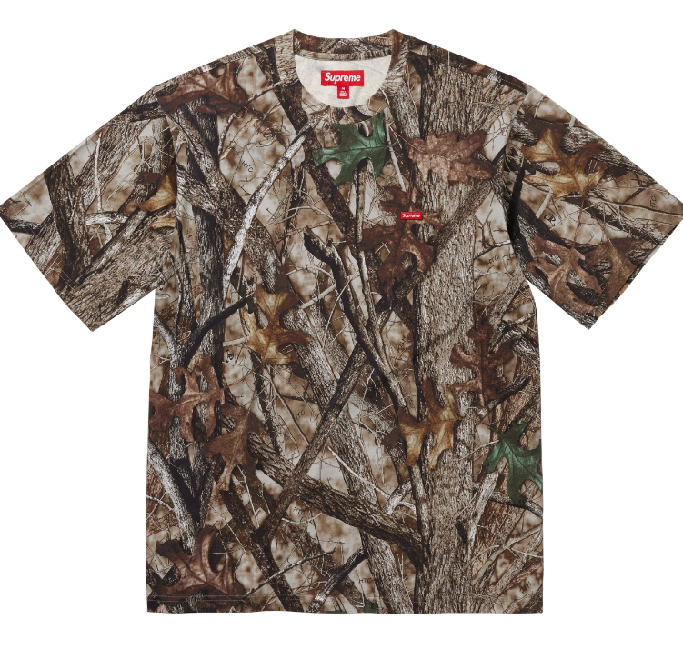 Supreme Small Box Logo Tee FW24 TrueTimber HTC Fall Camo Size