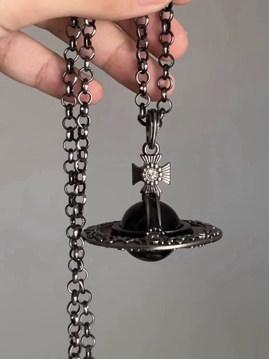 RESTOCK Vivienne Westwood Orb globe Black Stone Antique Carving