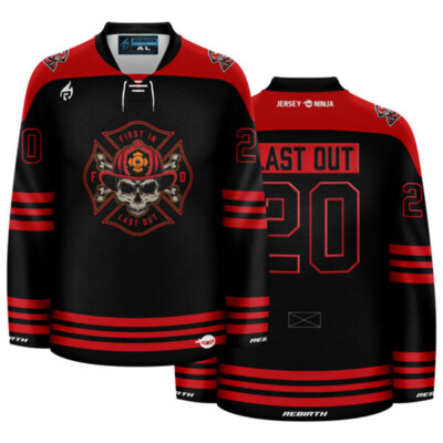 Firefighter - First In Last Out Pop Culture Hockey Jersey | eBay