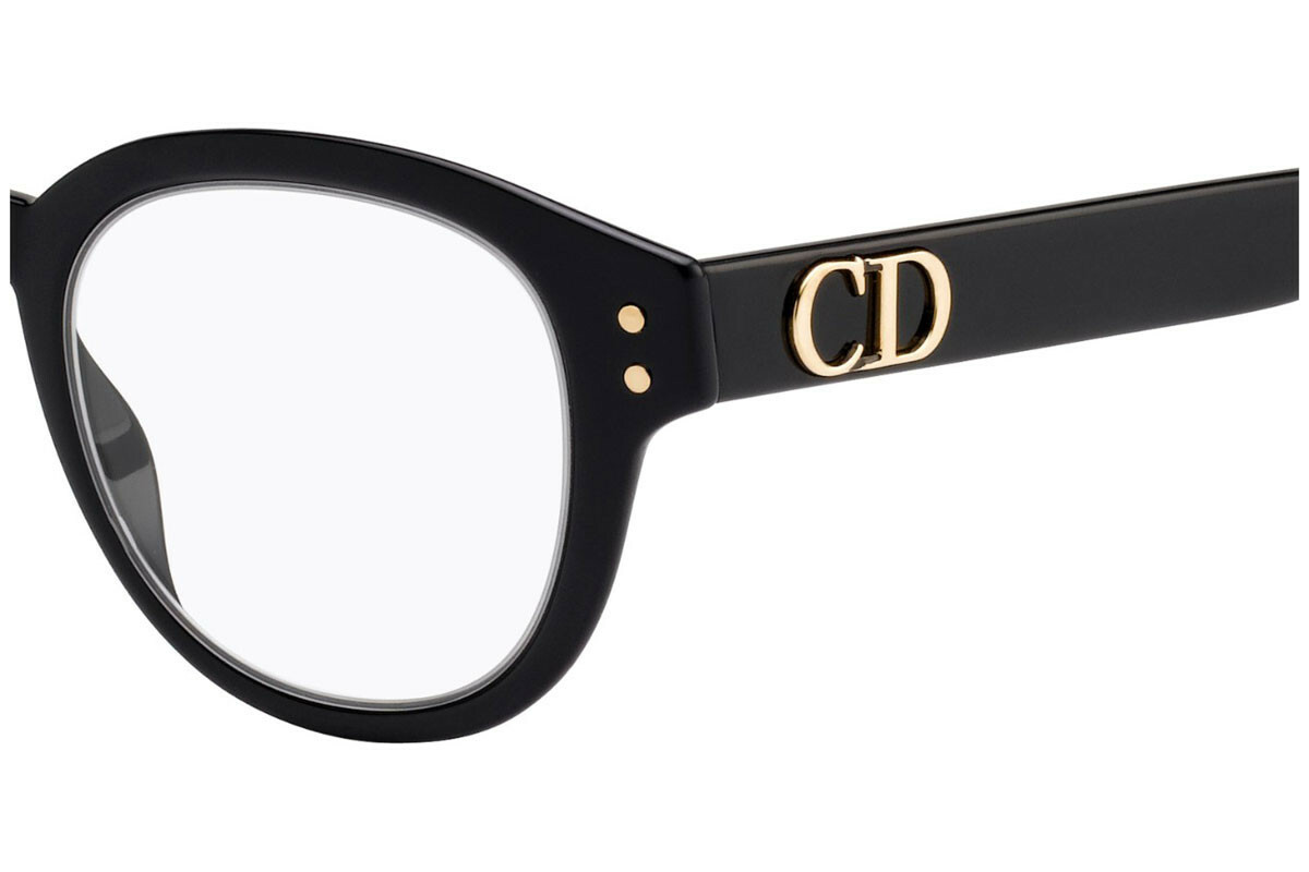 RARE New Christian DIOR DIORCD2 Black Square Eyeglass Frame