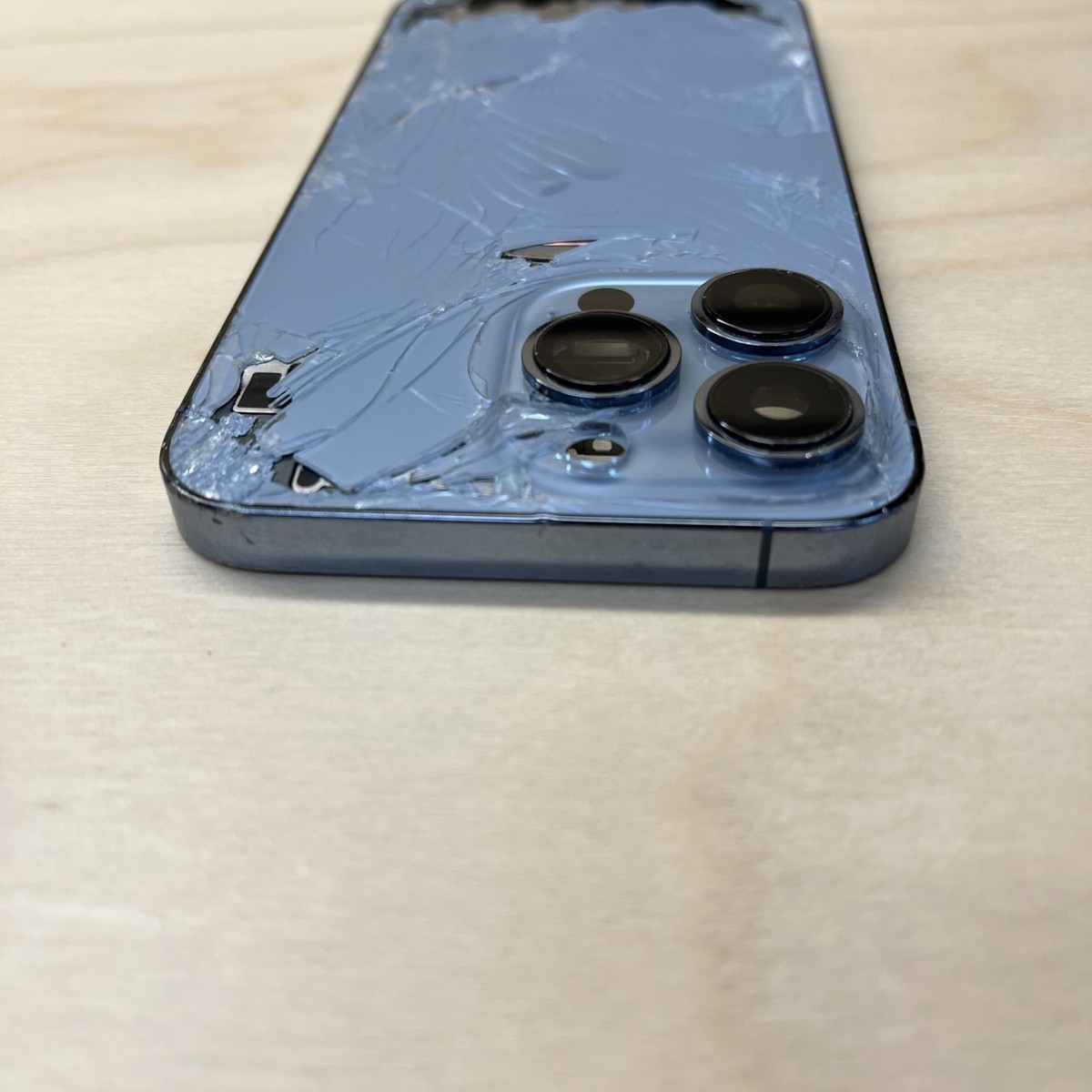 CRACKED iPhone 13 Pro Max Back Housing Replacement Frame Sierra