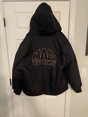 2XL Mac Tools Jacket Black Work Wear Workwear Coat Canvas Quilt
