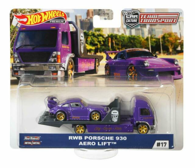 Hot Wheels 1:64 RWB Porsche 930 and Aero Lift Vehicle - GJT37 for
