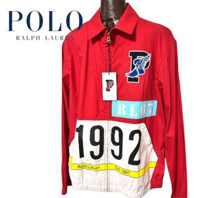 Polo Ralph Lauren Stadium Collection 1992 Windbreaker Jacket Red