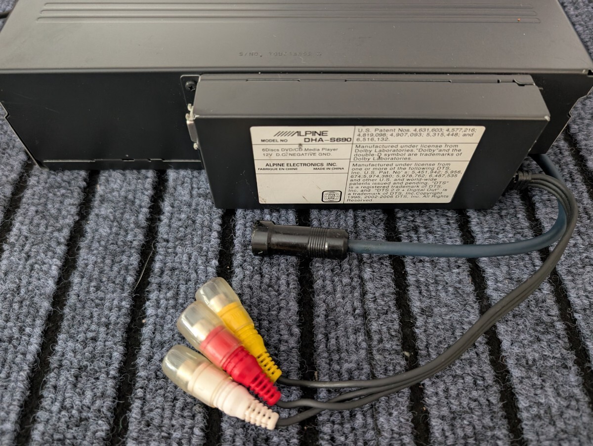 Alpine DHA-S690 6 Disc DVD CD Changer Ai-NET Car Audio with Remote