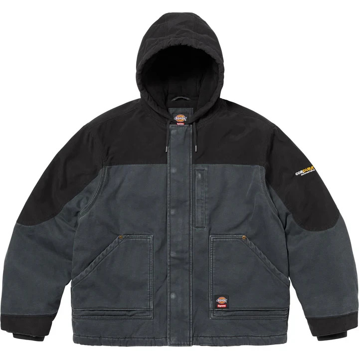 Supreme Dickies Cordura Hooded Work Jacket Black | eBay