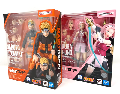 S.H.Figuarts NARUTOP99 Edition Naruto Uzumaki & sakura Haruno set