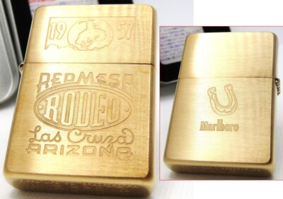Marlboro Rodeo Mesa Arizona 1937 Replica Solid Brass Zippo Oil