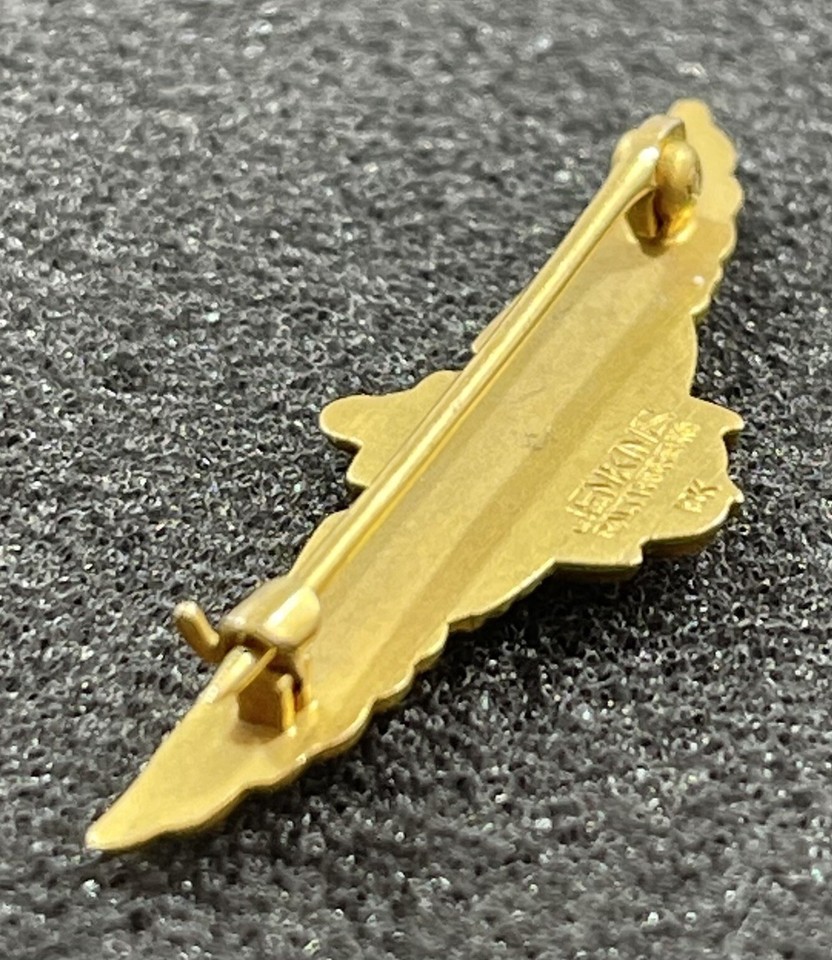 40's US.NAVY アビエーターウイング シルバーバングル 金メッキ