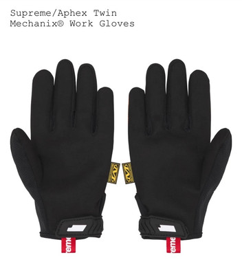 Supreme Aphex Twin Mechanic Gloves Size Medium Plus Poster