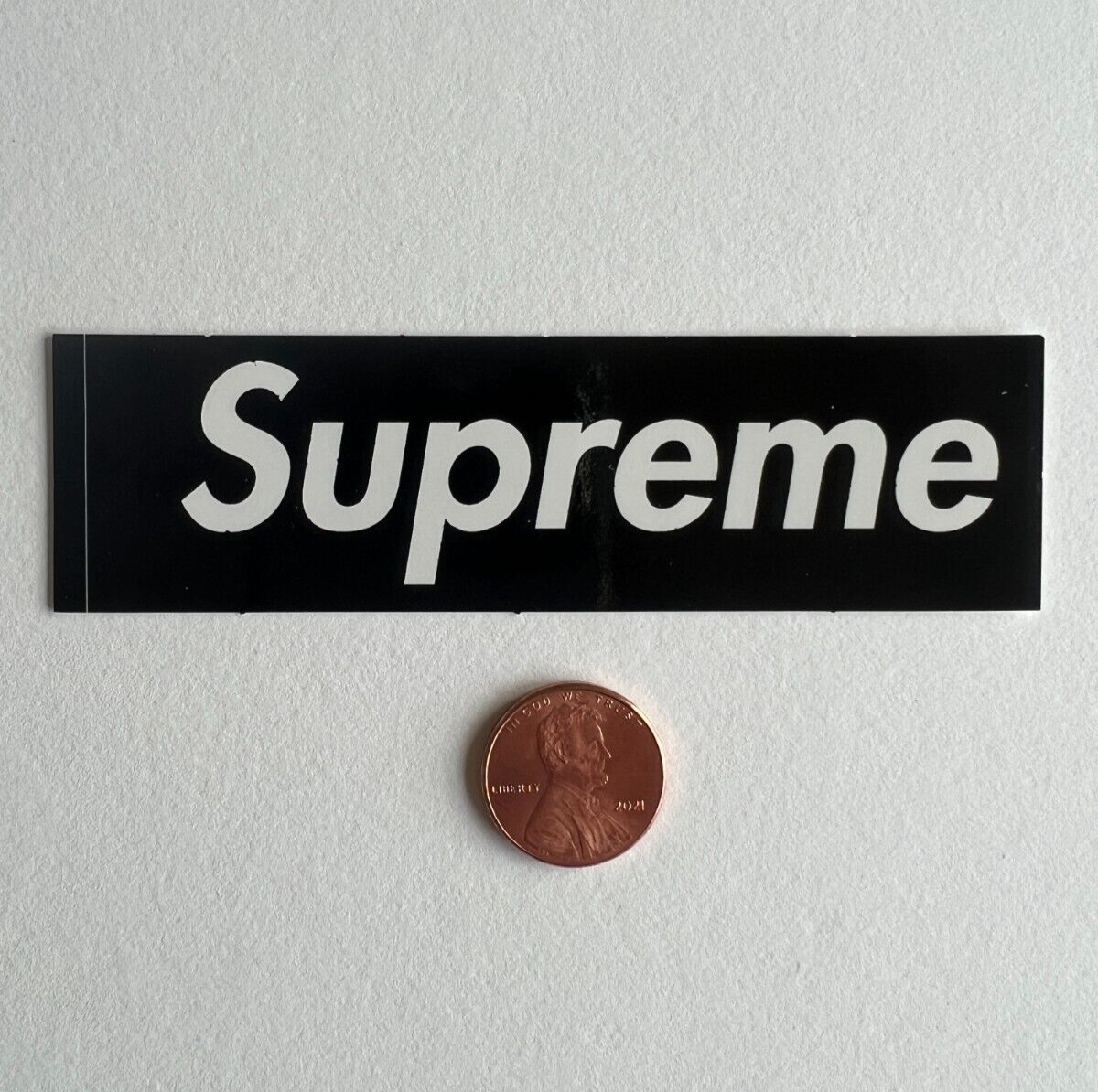 Supreme Black Mini Box Logo Sticker 100% Authentic FW23 Season | eBay