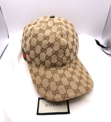 Excellent] GUCCI Authentic cap Men's Beige hat Size XL 60cm Cap | eBay