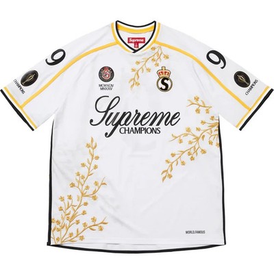 Supreme Floral Soccer Jersey White Size XL | eBay