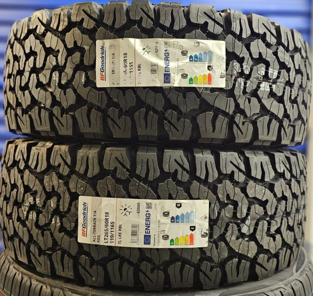 2X BF GOODRICH KO2 265/60/18 265 60 R18 119/116S T/A SUV/4X4