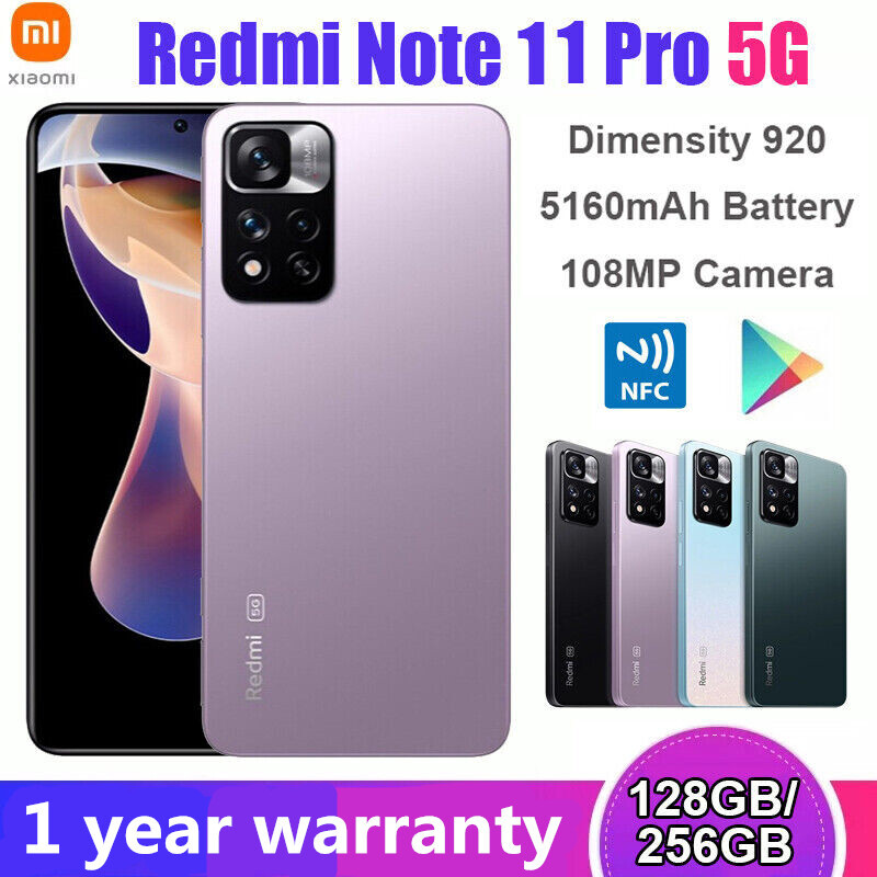 Xiaomi Redmi Note11 Pro 5G 256GB Android Global Unlocked