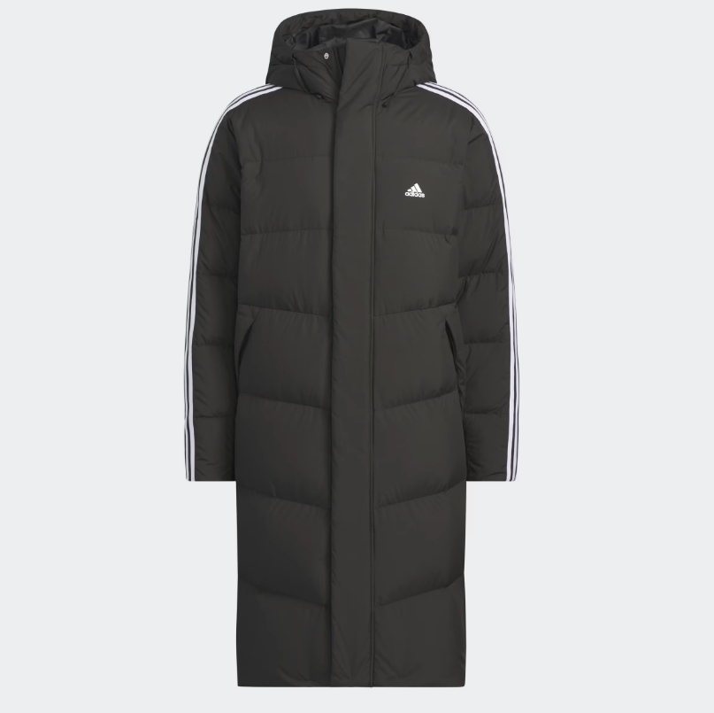 Adidas Must Have 3S Regular Fit Long Down Coat Black Asian Fit