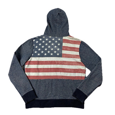 Ralph Lauren Denim & Supply Full Zip Hoodie American Flag Men's M