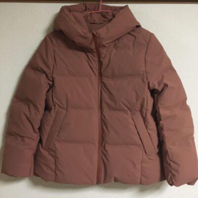 UNIQLO Seamless Down Parka Women Size S Orange Plain Outerwear