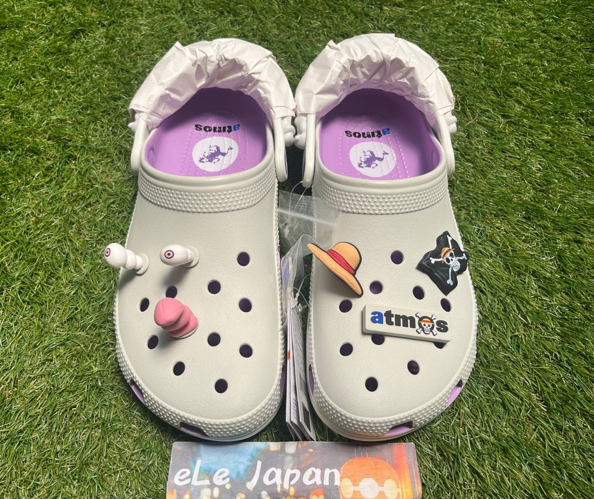 crocs ONE PIECE GEAR 5 x atmos Classic Clog 211181 Luffy Orchid