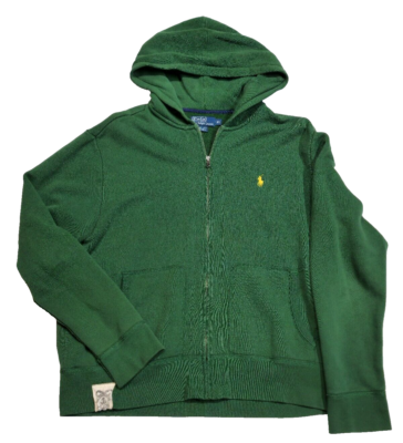 Vintage Polo Ralph Lauren Ideal Zipper Forest Green Active 90's