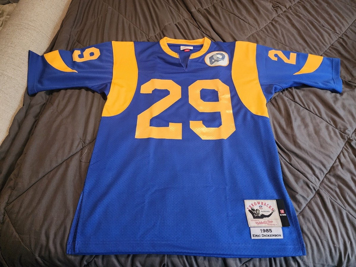 100% AUTHENTIC MITCHELL & NESS 1985 ERIC DICKERSON L.A RAMS JERSEY