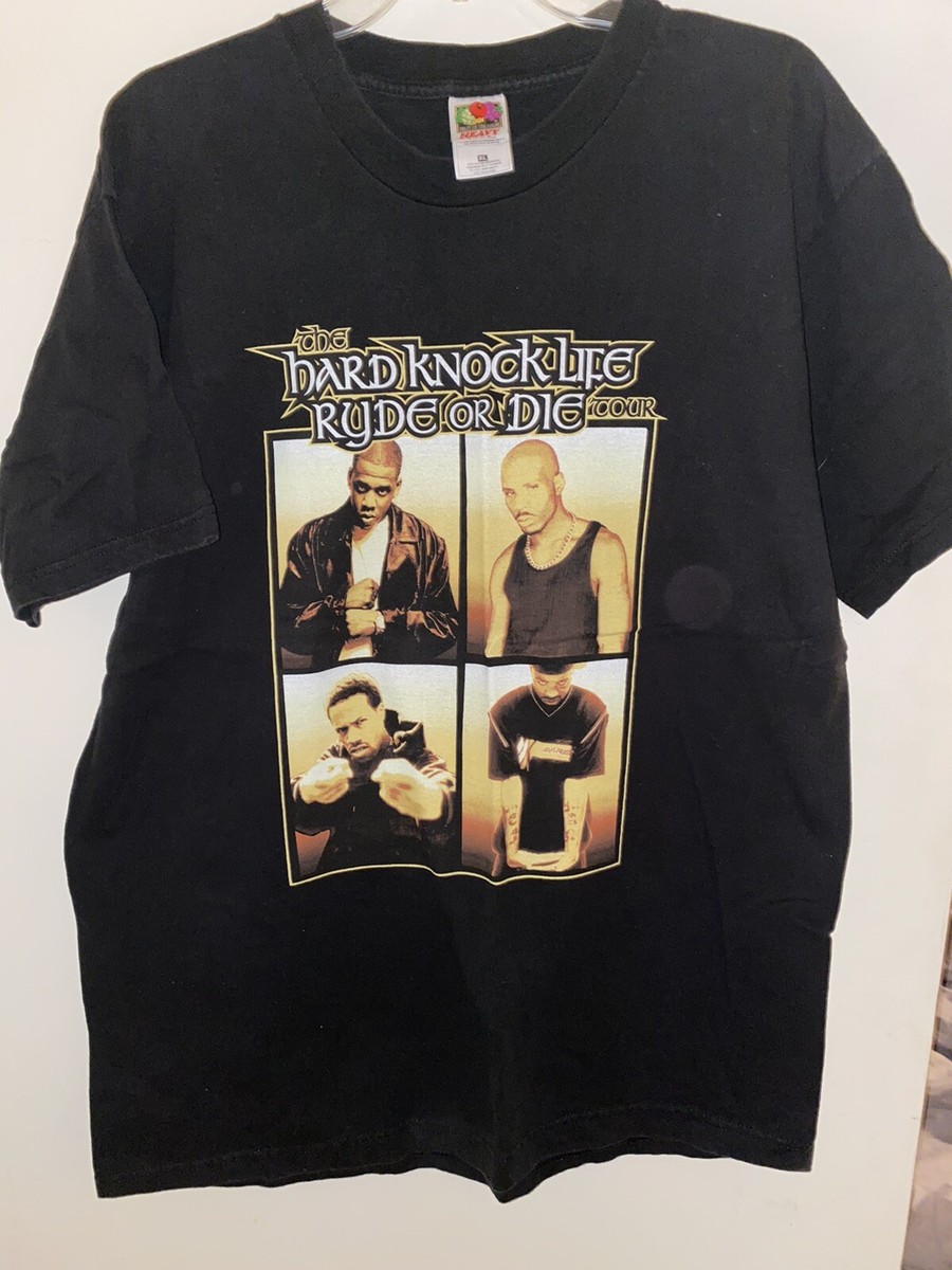 Vintage The Hard Knock Life Ryde Or Die Tour Rap T Shirt Jay Z DMX