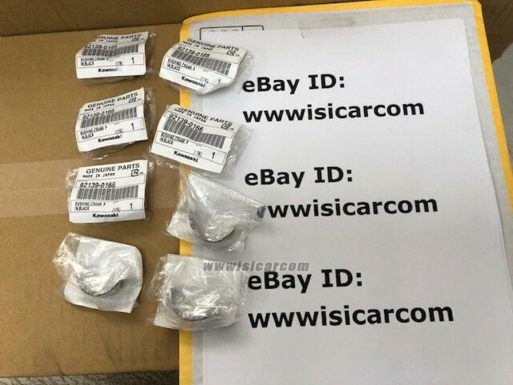 KAWASAKI NINJA ZX-6R 2007 - 2026 BUSHING CRANK PIN BLACK x8pc