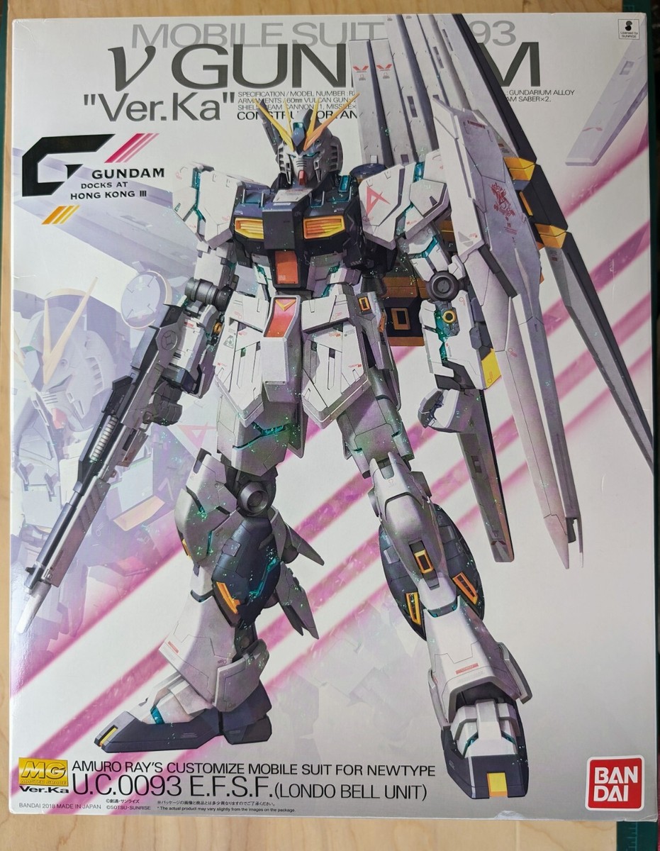 MG Nu RX-93 Ver Ka 1/100 Gundam Dock Hong Kong Special Clear