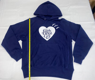 Human Made Girls Don't Cry Hoodie Size Small Blue | eBay