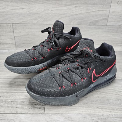 Nike LeBron 17 Low Bred 2020 CD5007-001 Black Red Men's Size 12 | eBay