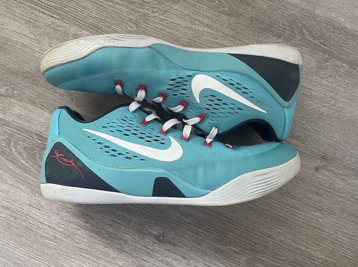 NIKE KOBE 9 IX EM Low Dusty Cactus Blue White Red Mamba 646701-413