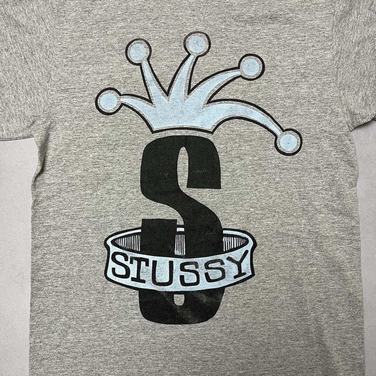 Vintage 90s Stussy Crown Jester Made In USA Single Stitch T Shirt