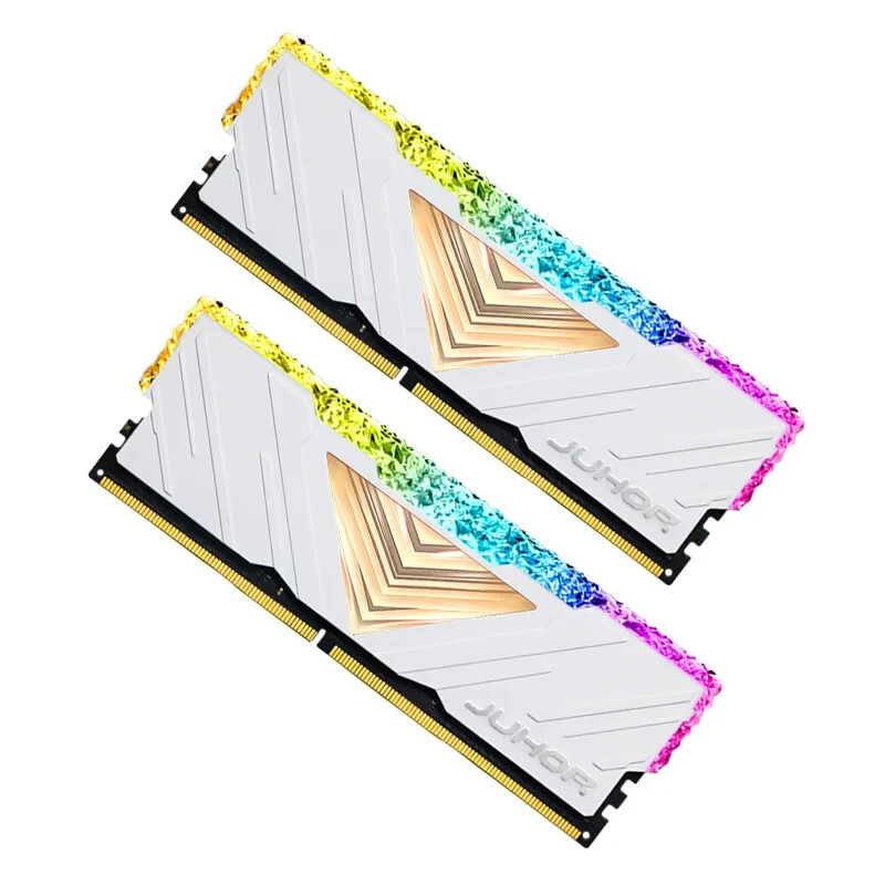 JUHOR Memoria Ram RGB DDR4 8GBX2 16GBX2 3200MHz 3600MHz Kit Dual