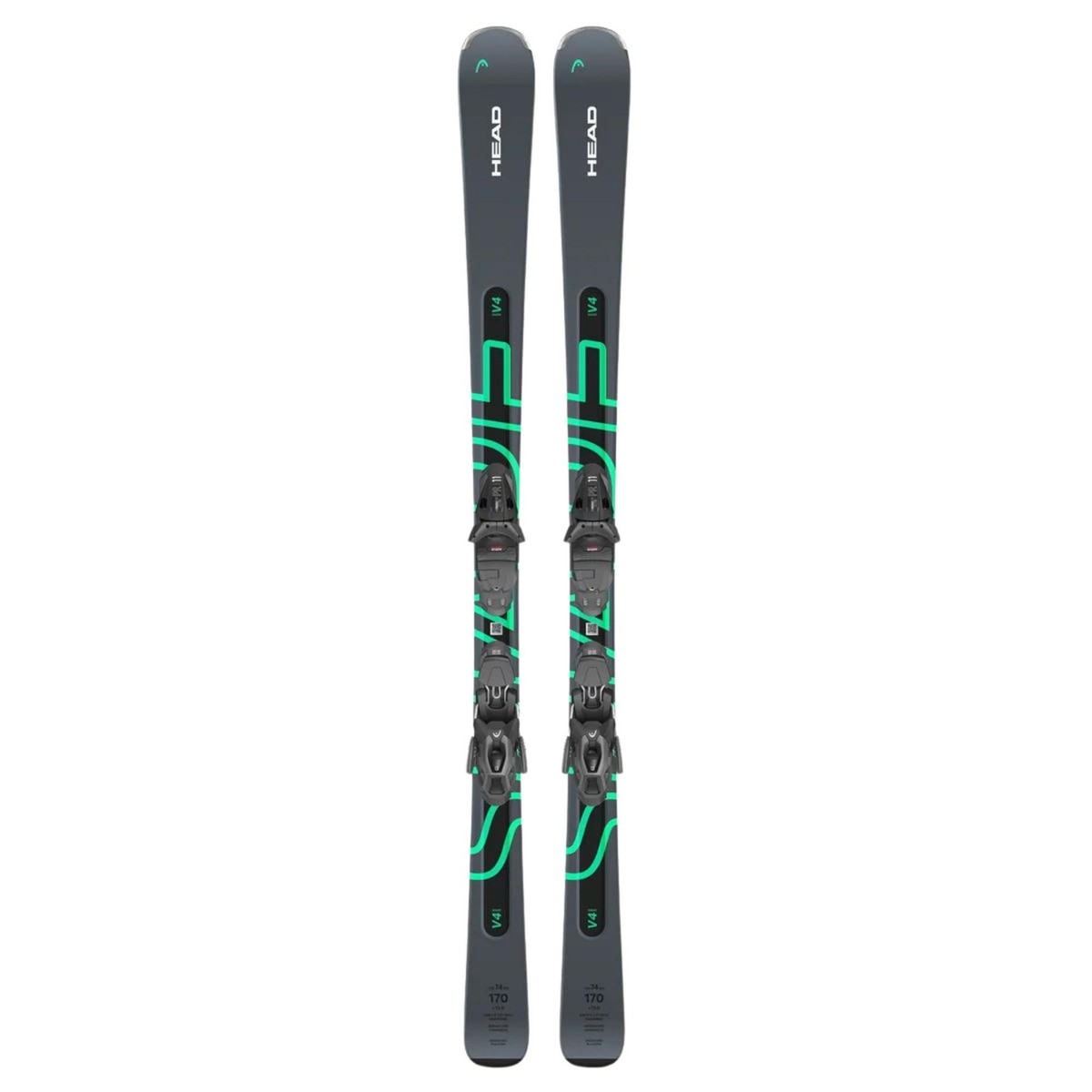 Head Shape V4 All-Mountain Skis, 156cm w/ PR 11 GW Bindings MY25