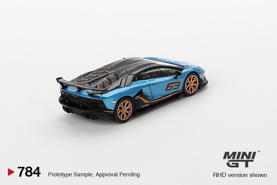 MINI GT LAMBORGHINI AVENTADOR SVJ 63 Blu Aegir #784 ~ 1/64 | eBay