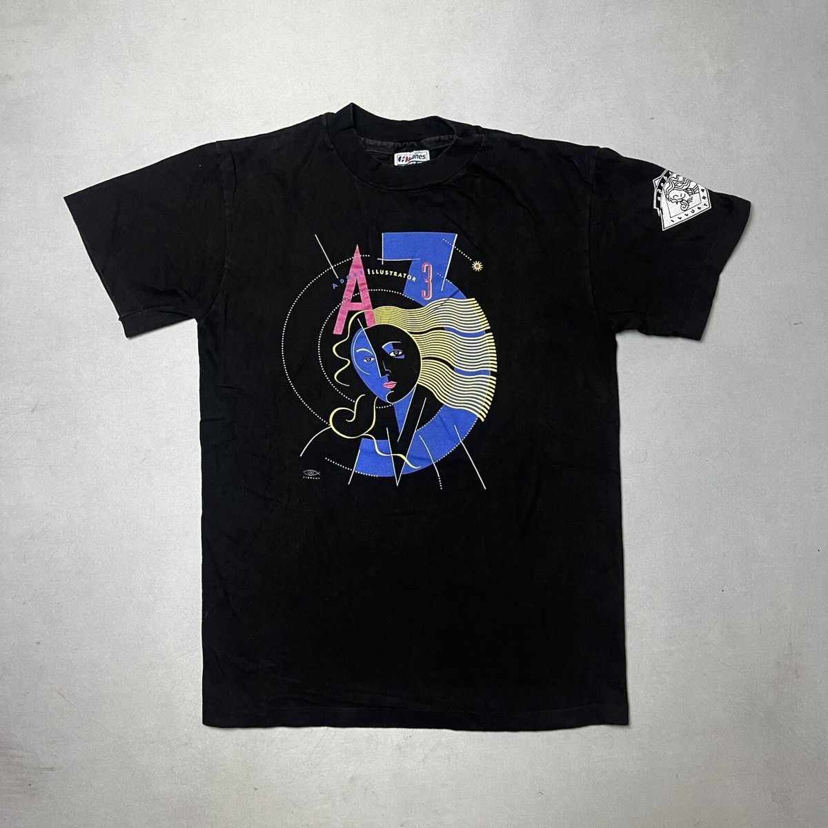Vintage Adobe Illustrator 3 Tech Design T Shirt Single Stitch M | eBay