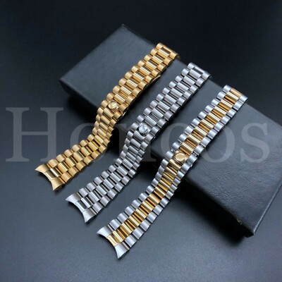 20 MM Solid Link Fits For Rolex President Daydate Watch Bracelet
