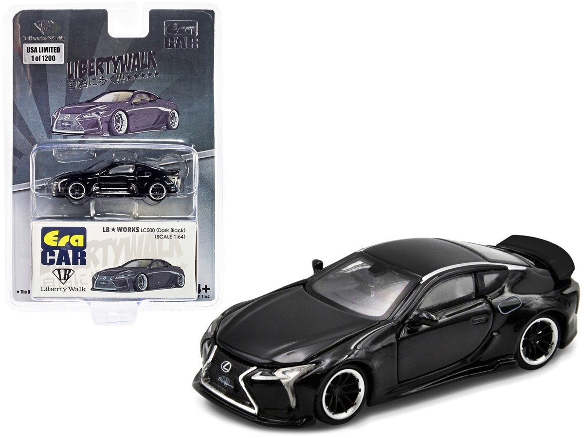 Era Car Lexus LC500 LB Works RHD Dark Black 1/64 Diecast Model