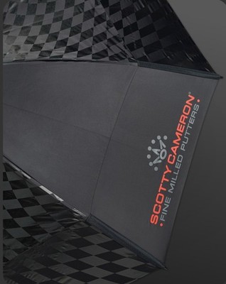Scotty Cameron Titleist Speed Shop Checkered Golf Umbrella Black