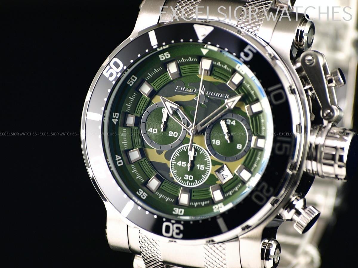 Chase Durer by Invicta Men's 52mm Green Camo Coalition Chrono