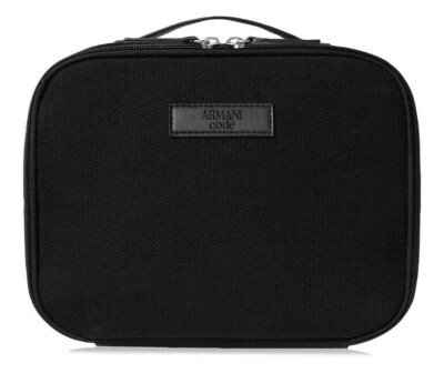 Giorgio Armani Toiletry Bag Grooming Shave Case Handled Travel