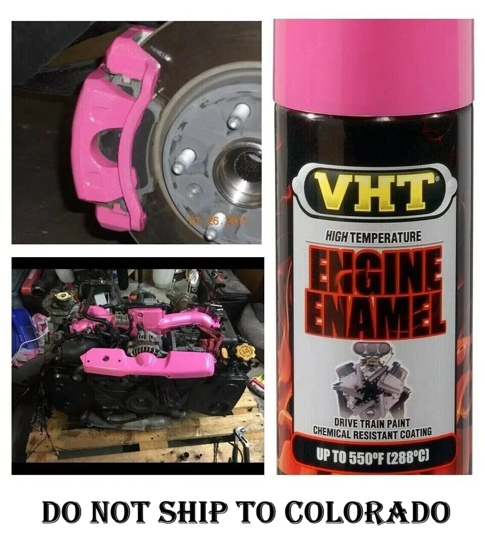 Hot Pink Coating High Temp Engine Enamel Header & Caliper Brake