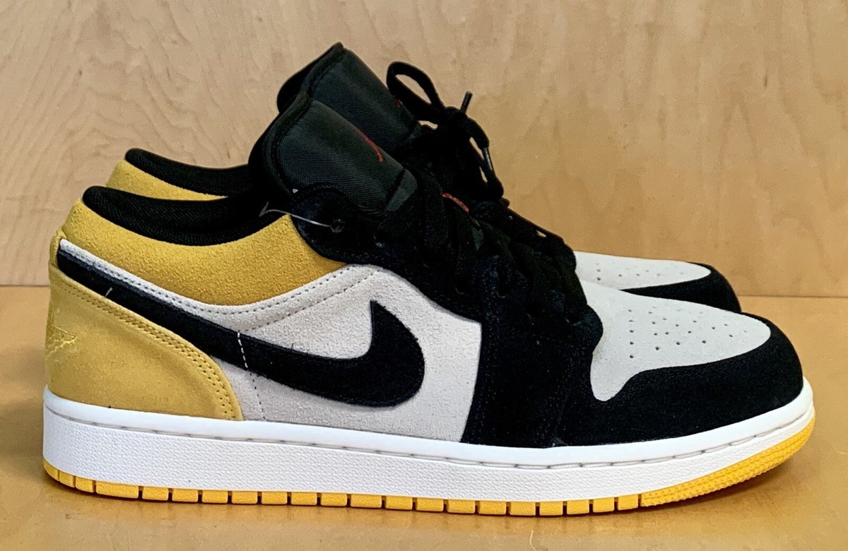 NIKE AIR JORDAN 1 RETRO I LOW SAIL UNIVERSITY GOLD BLK 553558 127