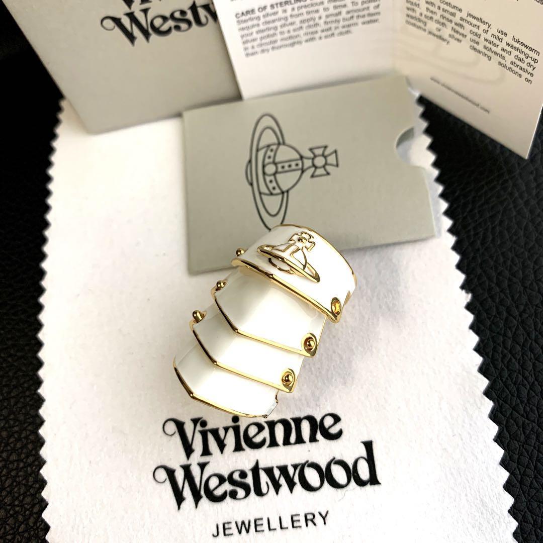 Vivienne Westwood Ring Size 6.5-7 ARTEMIS Armor White Gold NO BOX