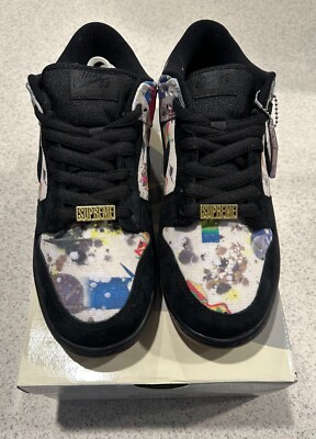 Supreme x Nike SB Dunk Low Rammellzee Black FD8778-001 | eBay