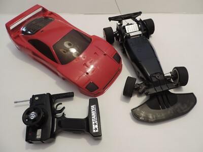 TAMIYA 1/12 SCALE FERRARI F40 RC MODEL CAR WITH REMOTE USED AS IS