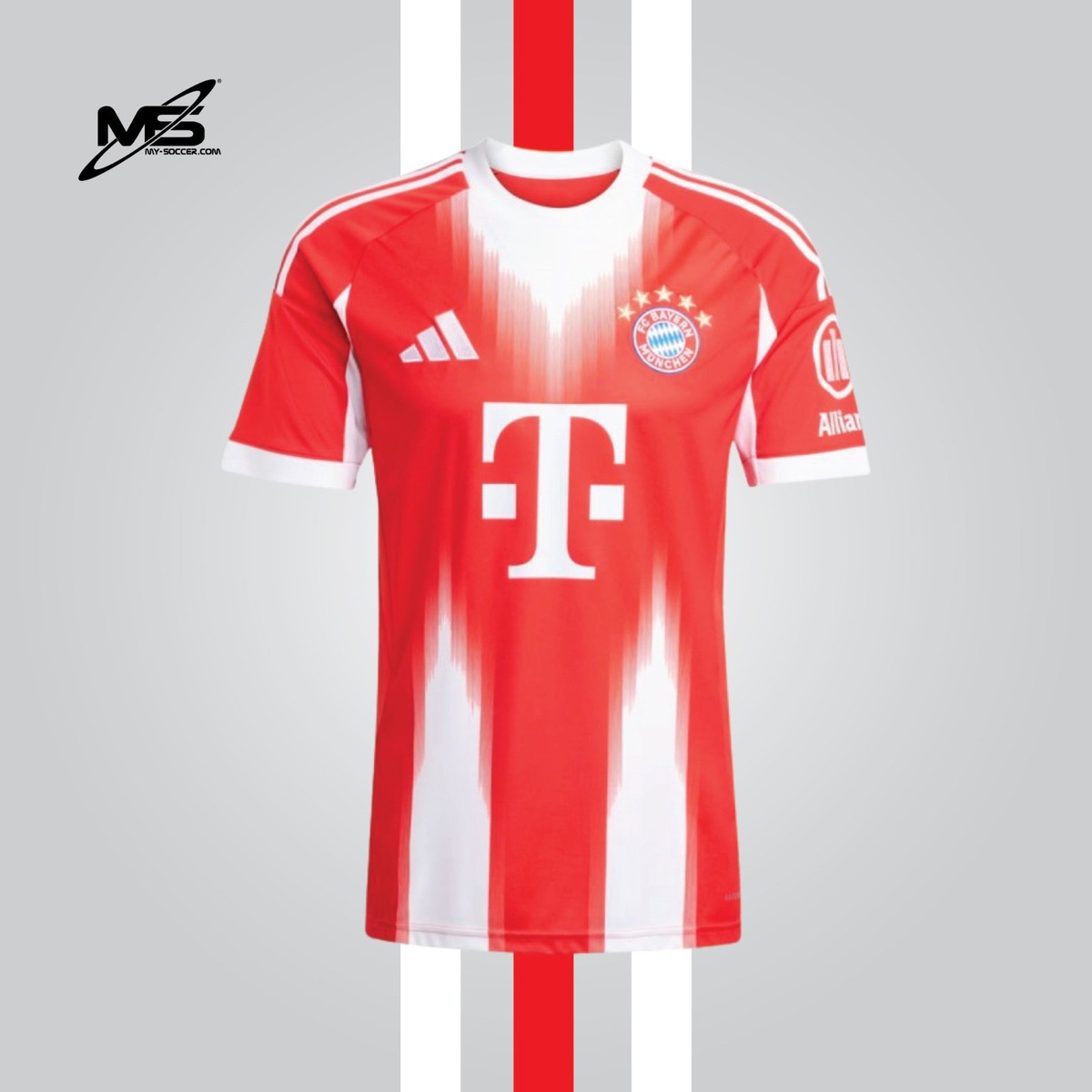 100% Original Adidas FC Bayern Munich Home 2025-26 Stadium Jersey