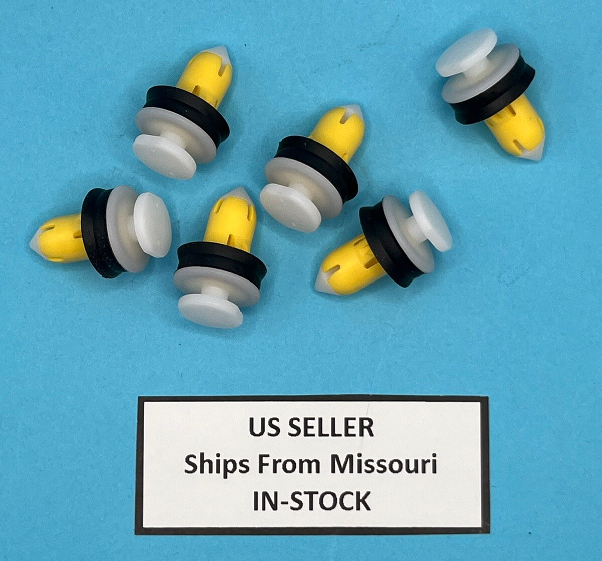 PACK of 6) Door Panel Retainer Clips Push Pin for Jeep 06513137AA