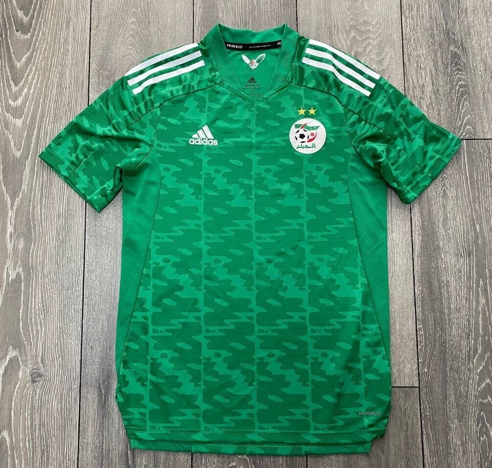 ALGERIA NATIONAL TEAM GREEN AWAY FOOTBALL SHIRT 2020/21 ADIDAS